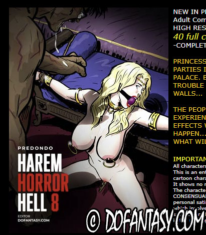Harem horror hell part 8 - Princess Jasmine knows no shame as she parties in a massive sex orgy in the palace
