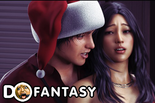 Office Xmas Party - Her panties in her mouth and Justin's belt wrapped around her neck