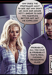 Group Project 2 - Cassandra is bound and relentlessly used by the professor and his students in a harsh office session